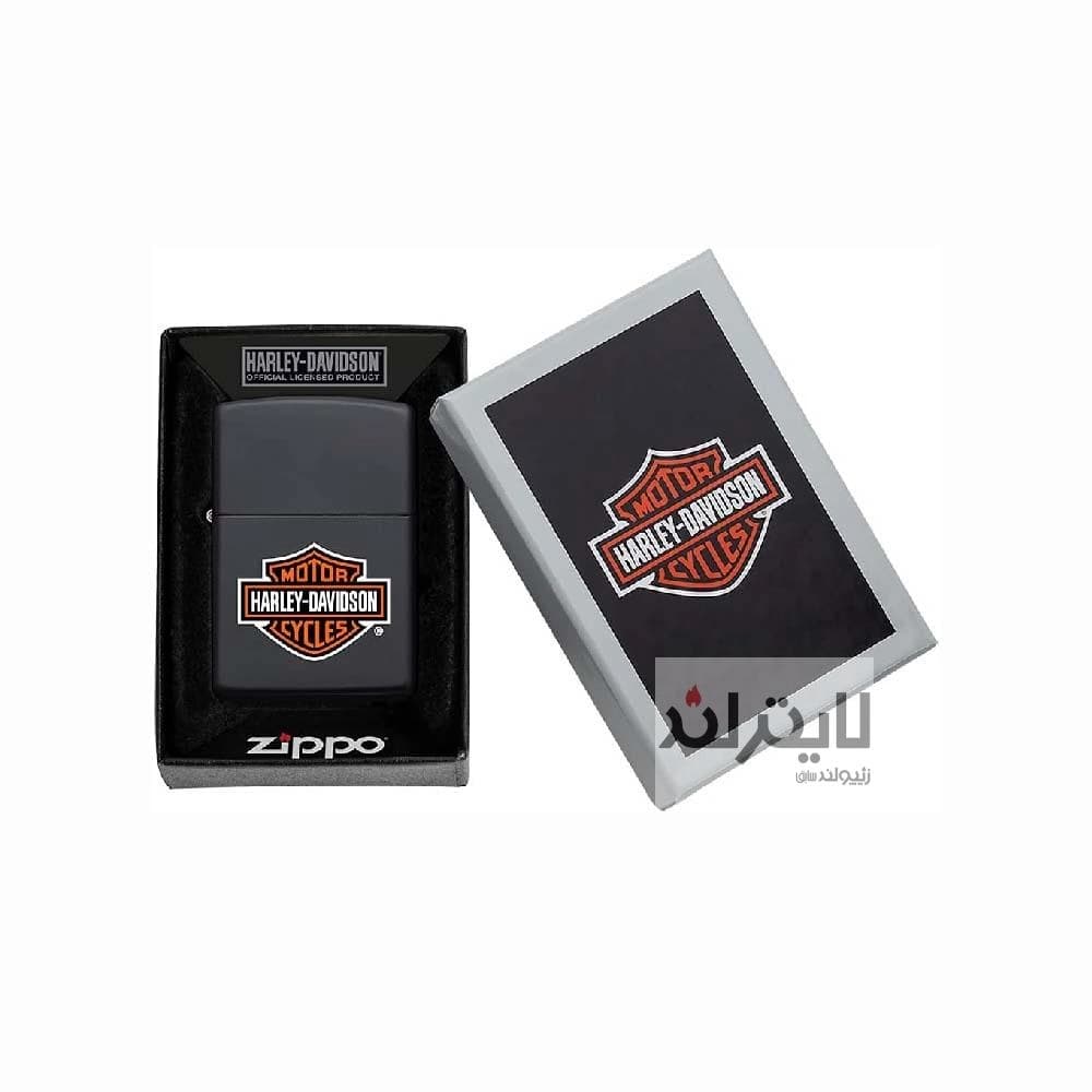 فندک زیپو مدل Harley-Davidson® Logo Black Matte کد 218HD — تصویر ۸