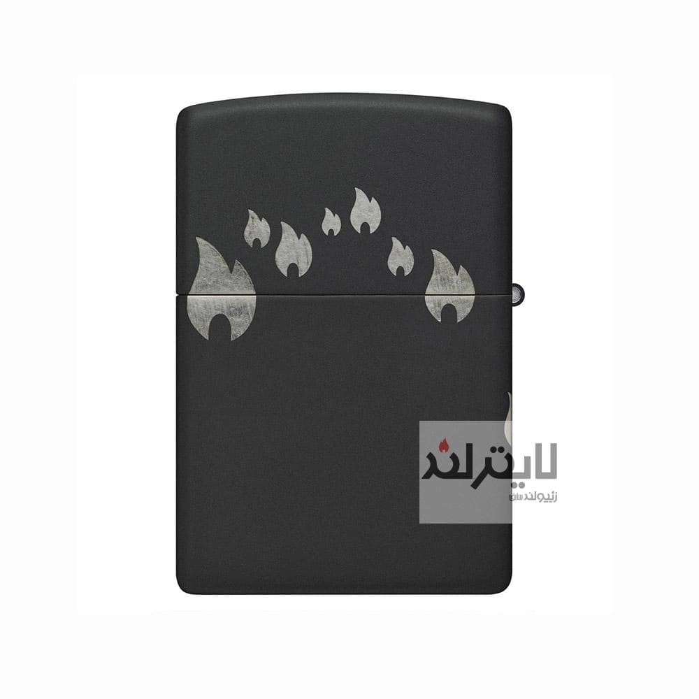 فندک زیپو مدل Flame Design Black Matte کد 48980 — تصویر ۹
