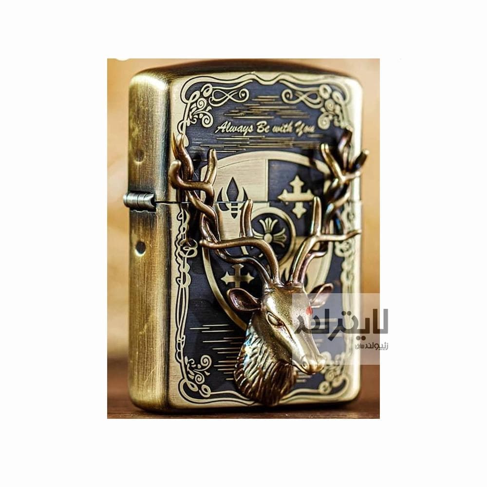فندک زیپو مدل Embossed Deer Design Armor — تصویر ۹