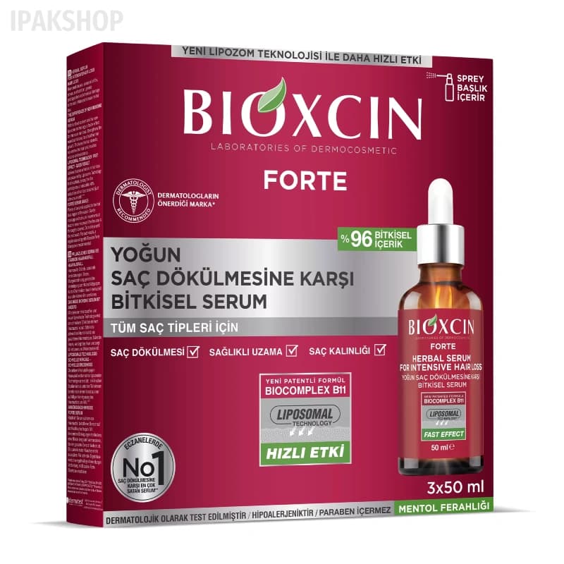 سرم ضدریزش مو بیوکسین Bioxcin مدل فورت پک 3 عددی — تصویر ۵