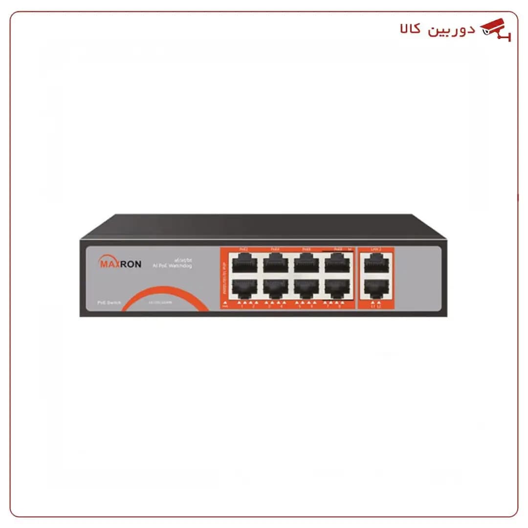 سوییچ شبکه 8 پورت POE مکسرون مدل MSW-3008GP-2GL-120I — تصویر ۳