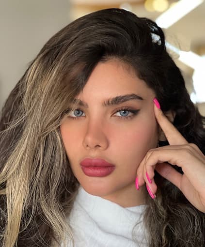 لنز طبی رنگی رینگ بلو شیخ (Sheikh Beauty ring blue) — تصویر ۲