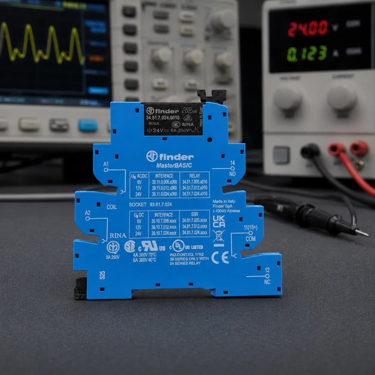 رله سوکت دار فیندر Finder Relay | Socket 39.11.0.024 رله همراه با سوکت — تصویر ۶