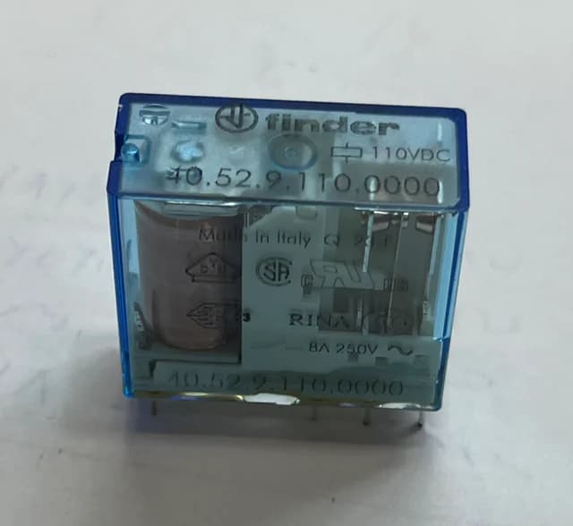رله فیندر 110 ولت8 آمپر8پایه سوزنی | Finder 40.52.9.110 — تصویر ۲