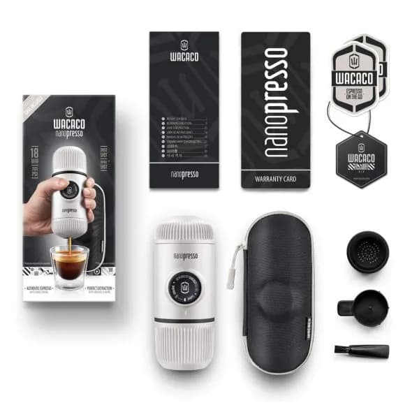 اسپرسو ساز دستی نانوپرسو واکاکو مدل Nanopresso Elements Chill White — تصویر ۲