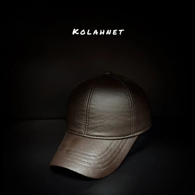 کلاه بیسبالی چرم صنعتی کد 5990 — تصویر ۵