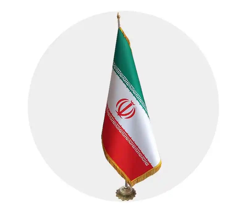 پرچم تشریفات لمینتی مات، پایه خورشیدی — تصویر ۴