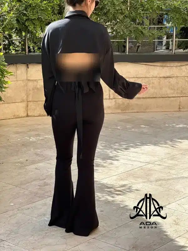 شومیز ساتن پشت باز زارا (zara) — تصویر ۲