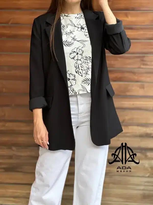 کت زنانه pull & bear پول اند بیر اورجینال — تصویر ۴