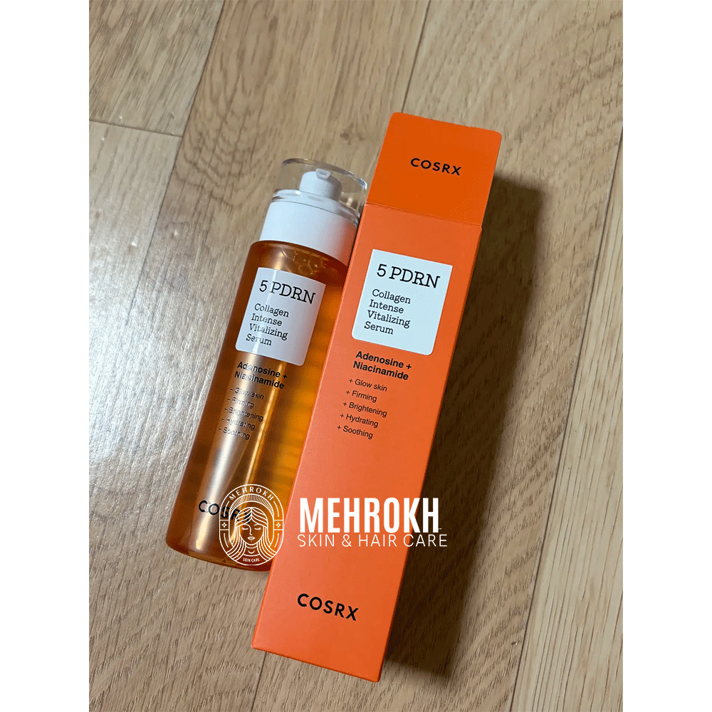 سرم کلاژن و PDRN کوزارکس روشن کننده، ضد لک، آبرسان و تسکین دهنده COSRX 5 PDRN Collagen Intense Vitalizing Serum — تصویر ۴