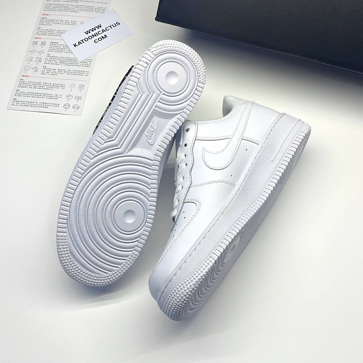 نایک ایرفورس وان مولتن متال سفید مشکی NIKE AIR FORCE 1 MOLTEN METAL — تصویر ۹