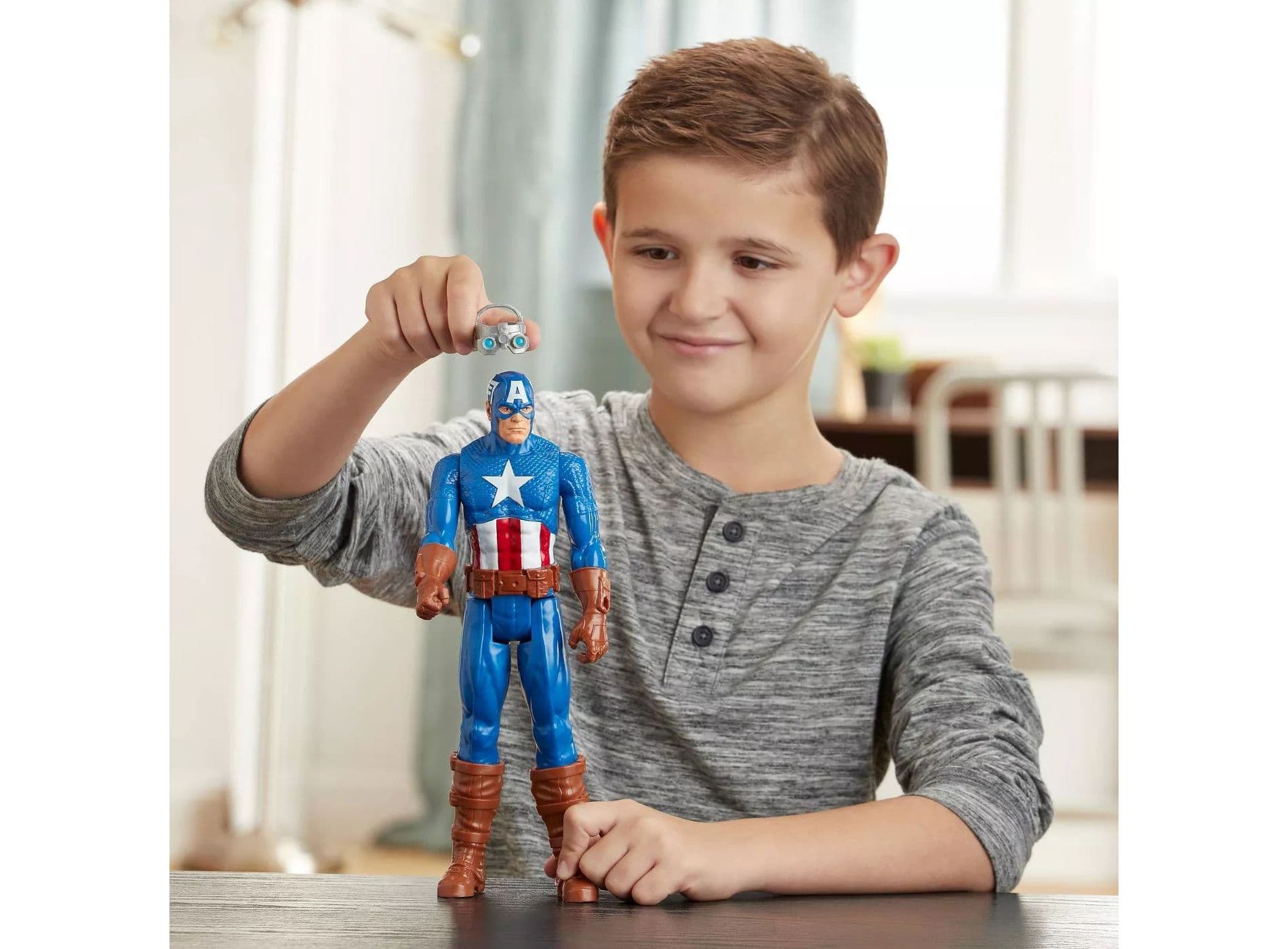فیگور 28 سانتی کاپیتان آمریکا سری Titan Hero با قابلیت پرتاب تیر — تصویر ۱۲