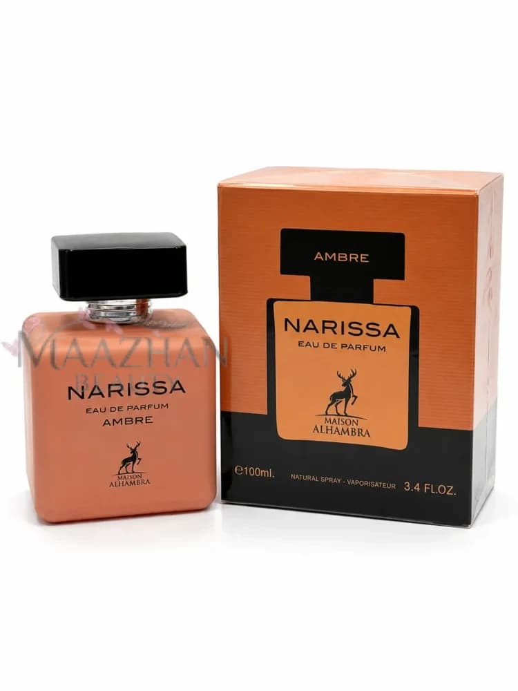 عطر ادکلن زنانه ناریسا آمبر الحمبرا با رایحه مشابه نارسیسو آمبره 100 میل — تصویر ۲