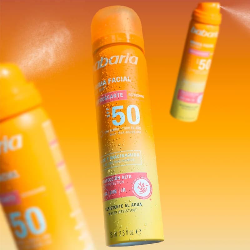 اسپری ضد آفتاب بروما باباریا SPF50 حاوی نیاسینامید و آلوئهورا حجم ۷۵ میلیلیتر — تصویر ۱۱