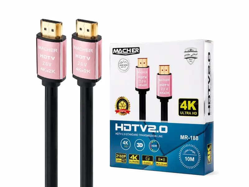 کابل انتقال تصویر مچر HDMI 4K در طولهای 1.5، 3 و 10 متر — تصویر ۷