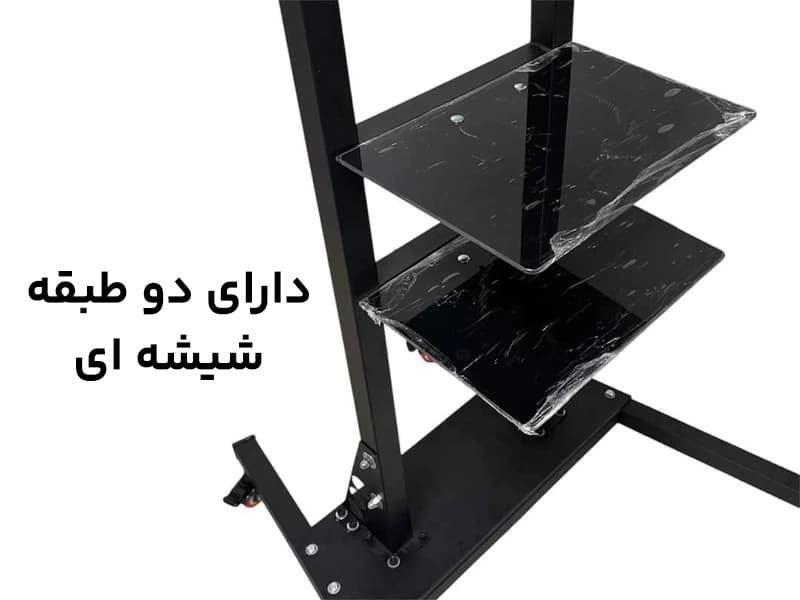 پایه ایستاده ترولی تی وی جک مدل X60 | مناسب تلویزیون 80 تا 105 اینچ — تصویر ۳