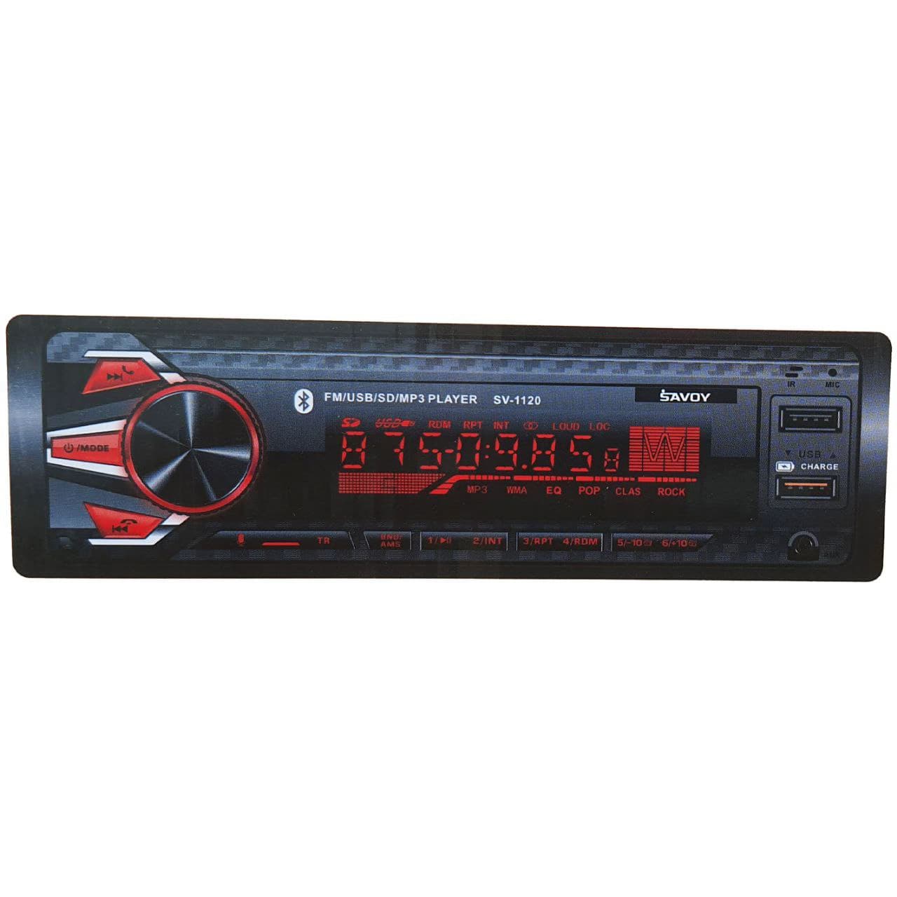 پخش (ضبط خودرو) آیسی بزرگ ساووی مدل SV-1120 (پنل جدا) — تصویر ۳