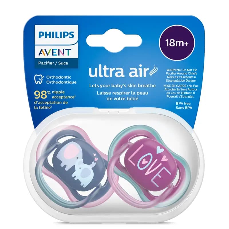 پستانک ارتودنسی اونت 18ماه به بالا UltraAir مدل scf 349/22