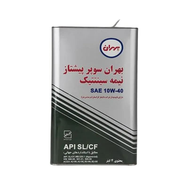 روغن موتور بهران سوپر پیشتاز مدل 10W-40 SL چهار لیتری — تصویر ۴