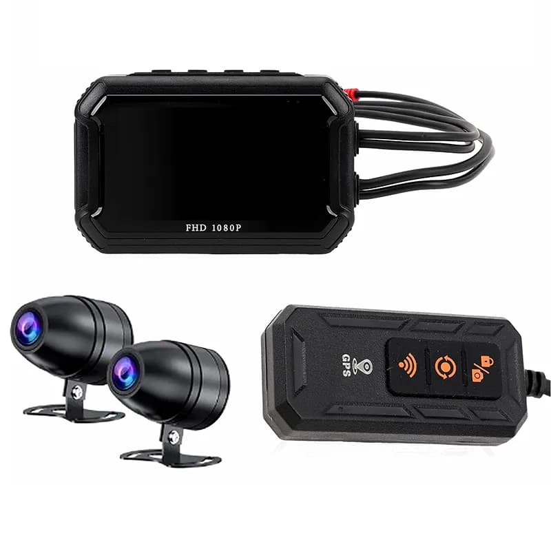 دوربین ثبت وقایع موتور سیکلت 2 لنز مدل M5B-WiFi با GPS