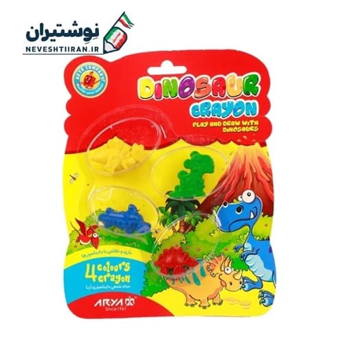 پاستل 4 رنگ دایناسوری آریا 2052