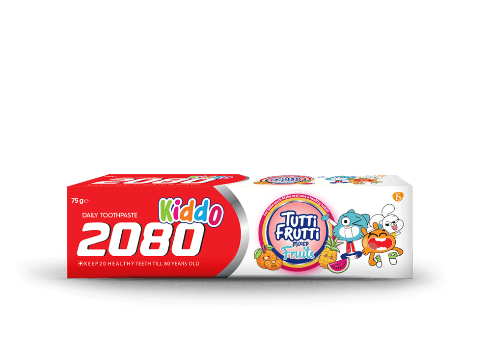 خمیر دندان کودک 2080 میوه ای حجم 75 میل KIDDO TUTTI FRUTTI — تصویر ۴