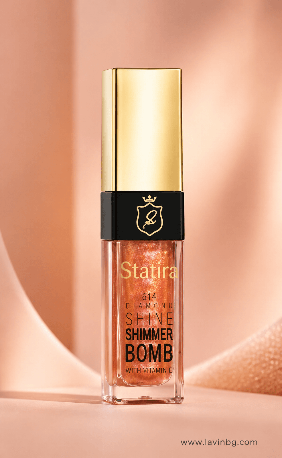 رژلب مایع شیمر استاتیرا شماره 614 مدل Shimmer Bomb