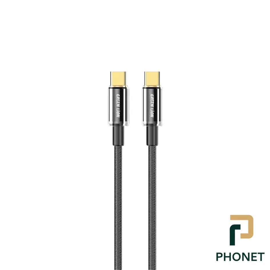 کابل شارژ گرین لاین USB-C به USB-C مدل Touch