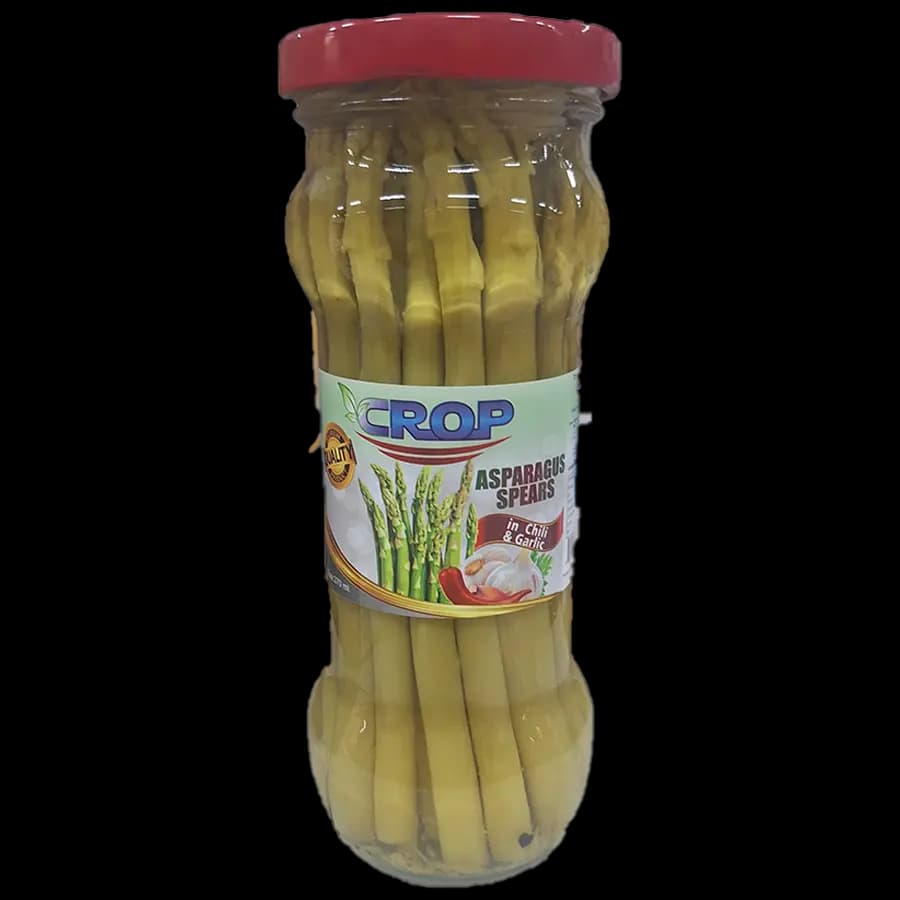 مارچوبه در فلفل و سیر برند کراپ (CROP) تایلندی 370 گرمی