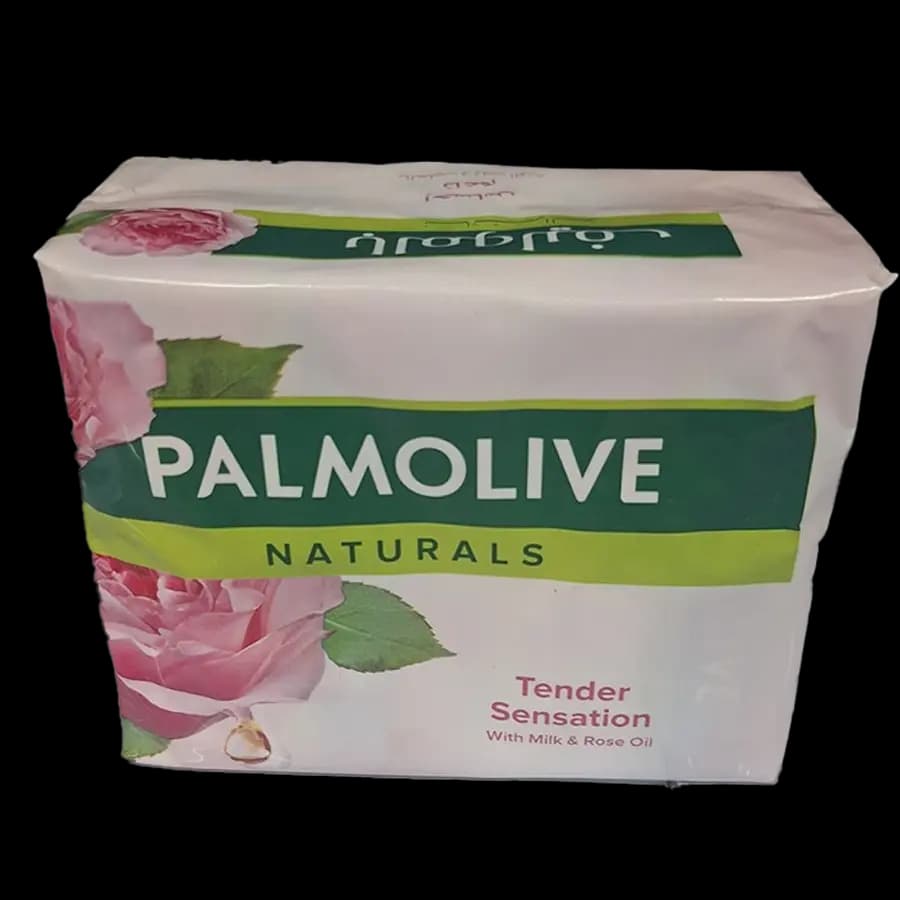 صابون پالماولیو نچرالز (Palmolive) با عصاره شیر و روغن گل رز 90 گرمی ترکیه ای بسته 4 عددی