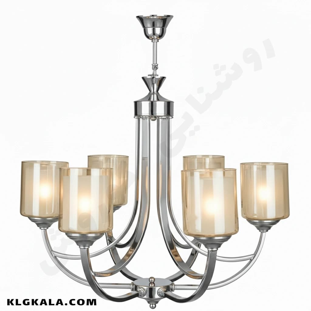 لوستر لهستانی مدل سهیل کد 5045 – قابل انتخاب از 3 تا 8 شاخه — تصویر ۸