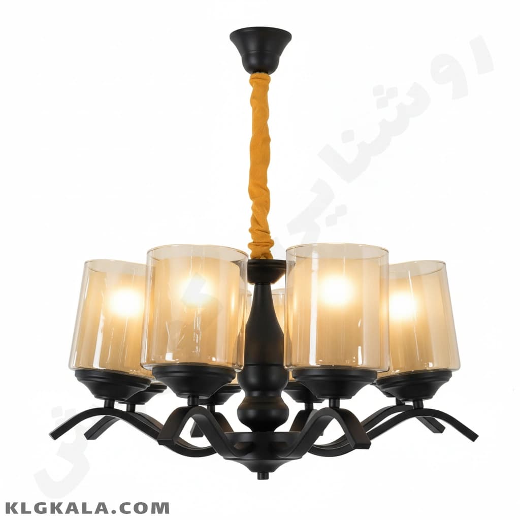 لوستر لهستانی مدل اهورا کد 5025 – قابل انتخاب از 3 تا 8 شاخه — تصویر ۱۲