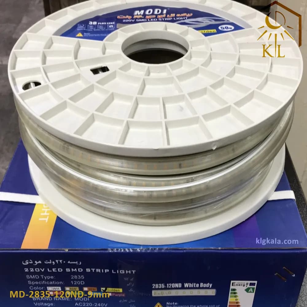 ریسه شلنگی تک لاین وایرلس مودی تراکم 120 مودی مدل MD-2835-120ND-9mm — تصویر ۲