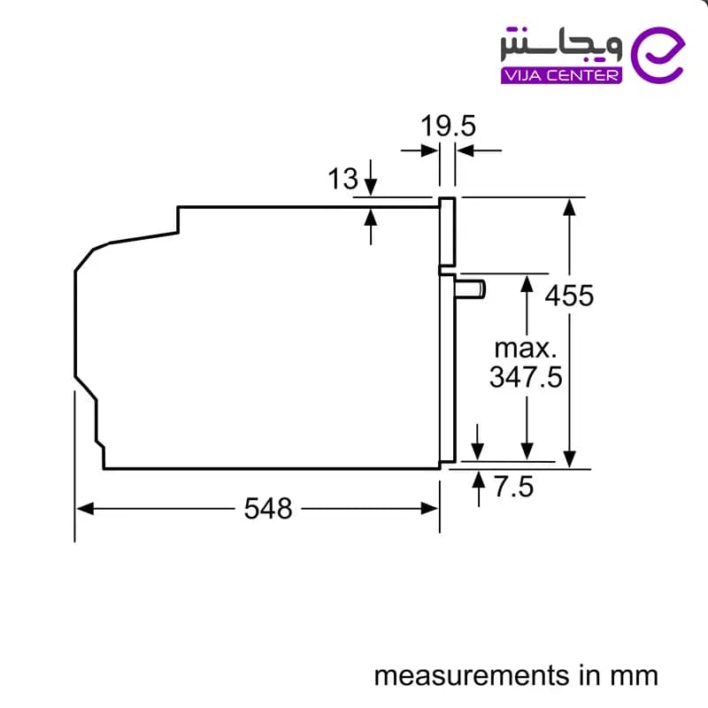فر مایکروویو کامپکت توکار بوش مدل CMG656RS1 — تصویر ۷