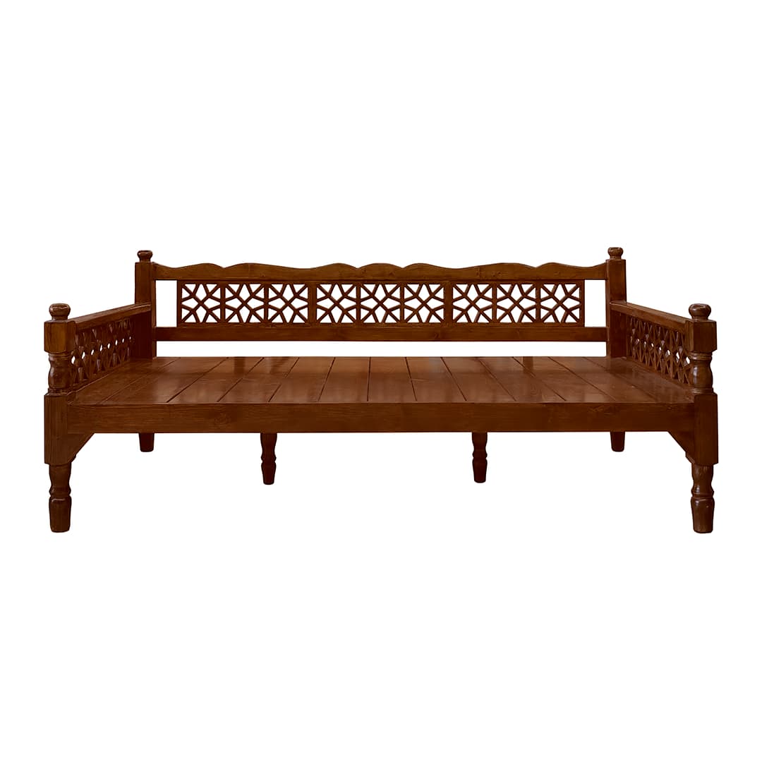 تخت سنتی طرح گره چین چوب روسی — تصویر ۹