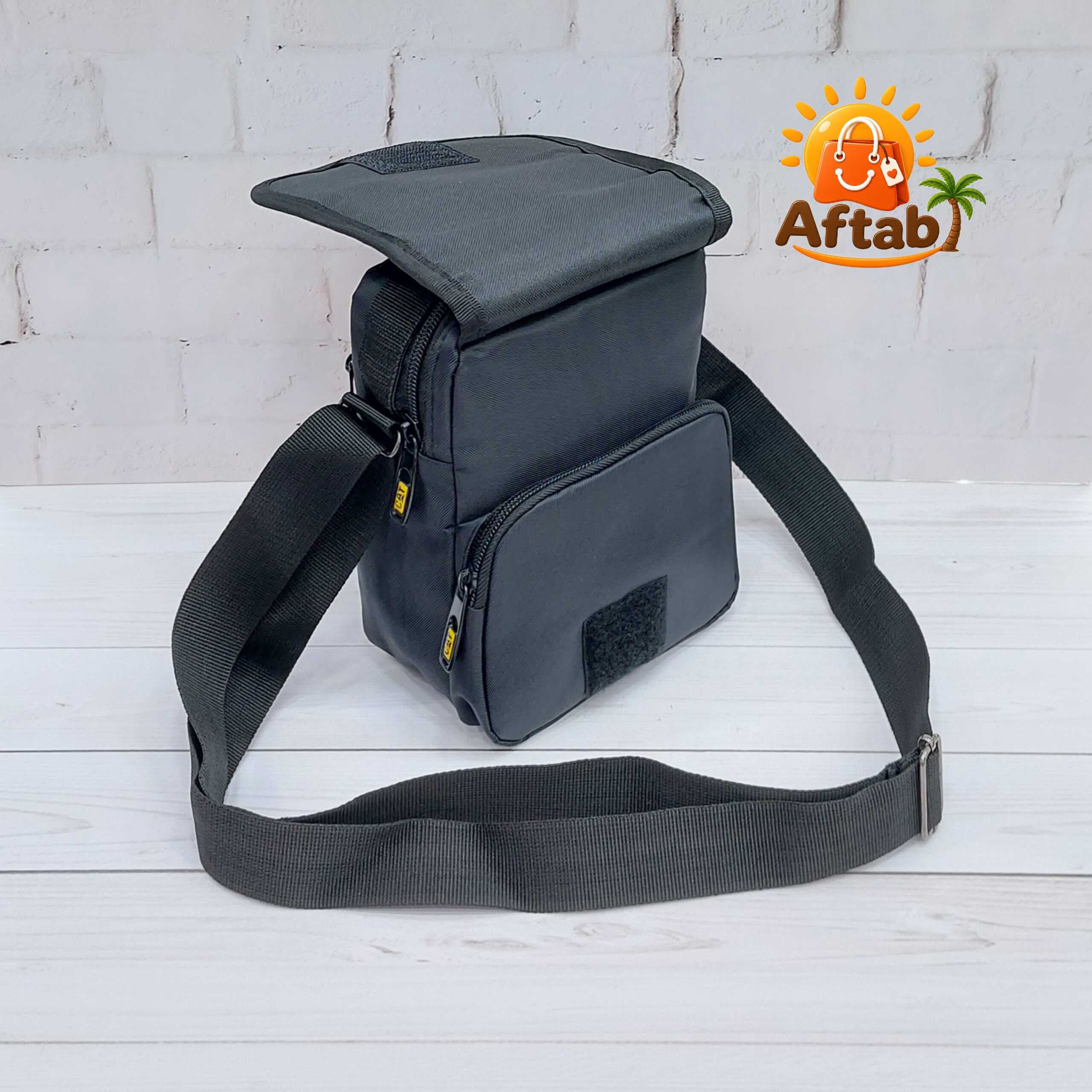 کیف دوشی برزنتی مردانه حلقه جلو Cat کوچک — تصویر ۱۱