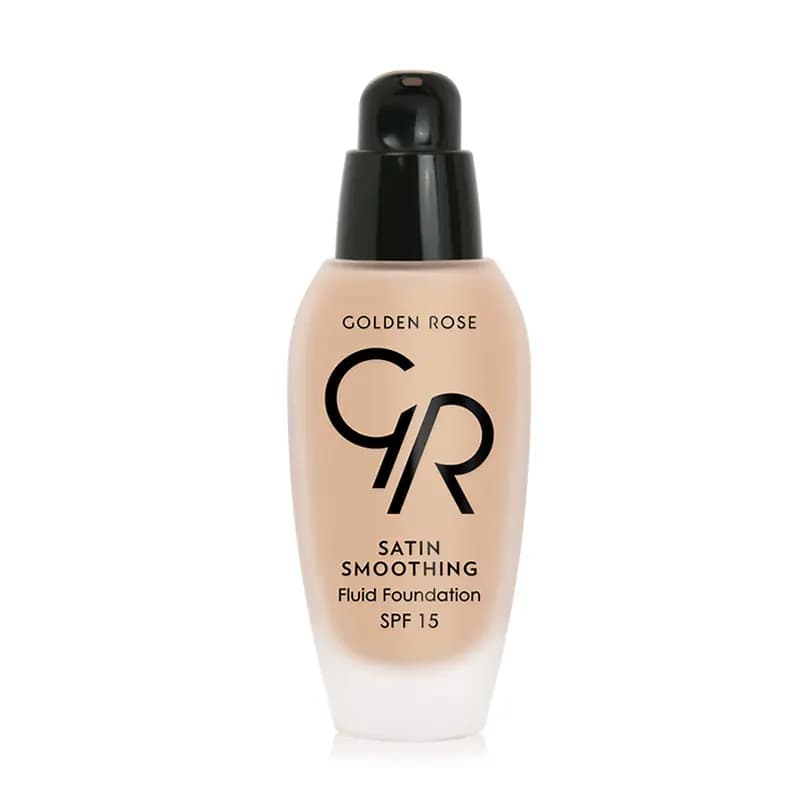 کرم پودر ساتین گلدن رز مدل GOLDEN RORSE SATIN SMOOTHING FLUID FOUNDATION — تصویر ۳