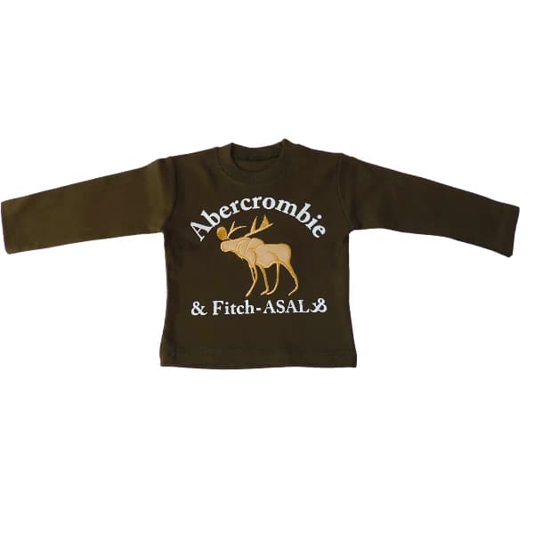 پیراهن و شلوار ست بچگانه پسرانه سبز تیره مارک Abercrombie — تصویر ۱۰