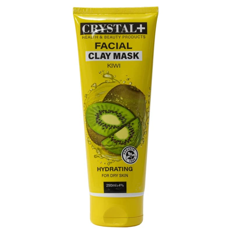 ماسک صورت کریستال مدل عصاره کیوی و آبرسان پوست خشک حجم 250 میلی لیتر – Crystal Kiwi Facial Clay Mask
