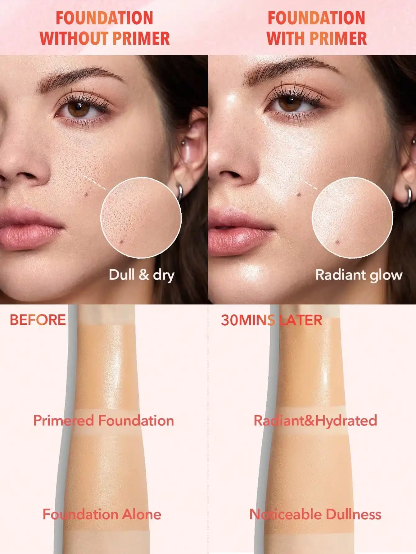 سرم پرایمر هندوانه شیگلم مدل MELON MELT NIACINAMIDE SERUM PRIMER — تصویر ۴