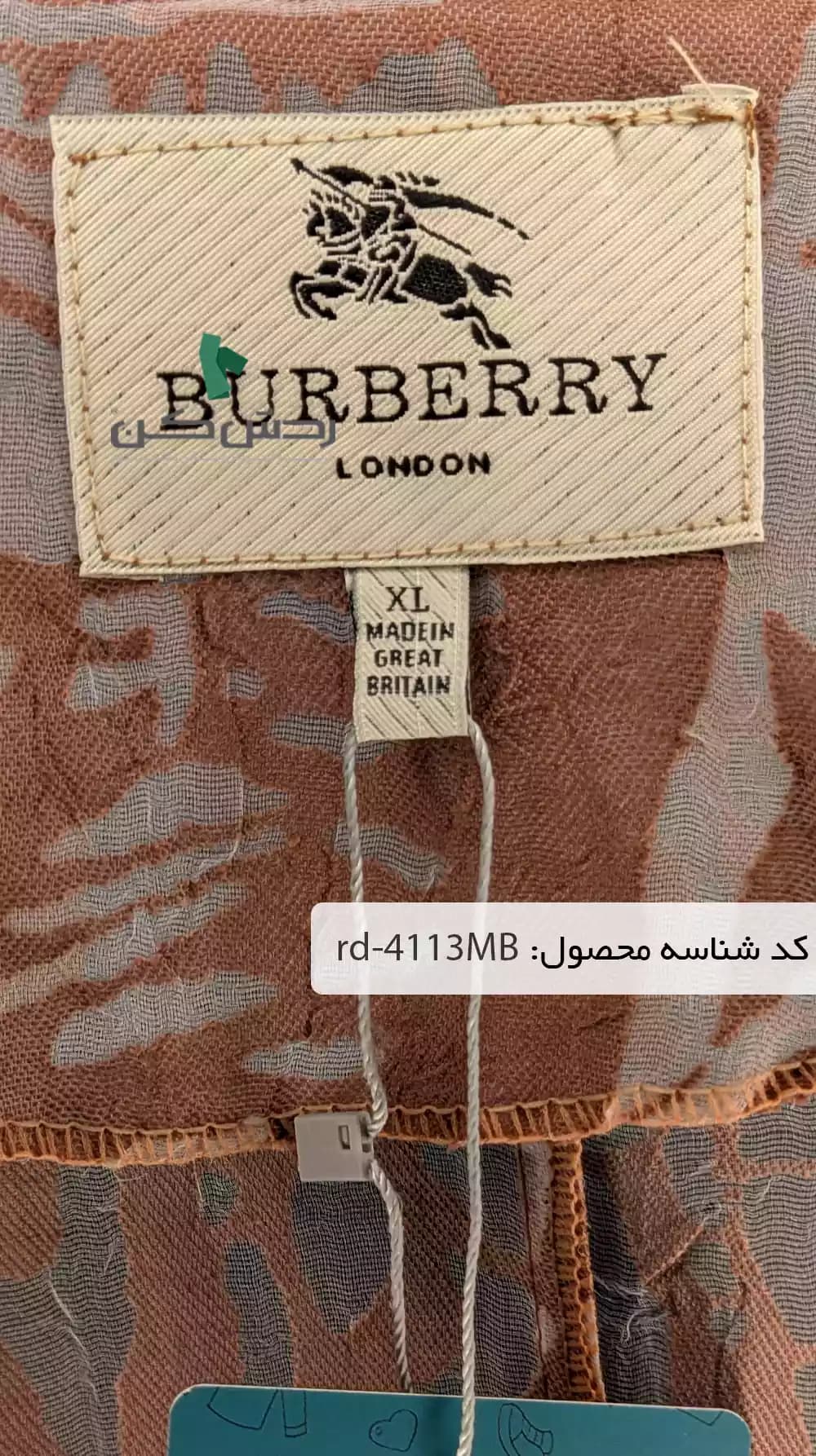 مانتو حریر Burberry زنانه دست دوم — تصویر ۸