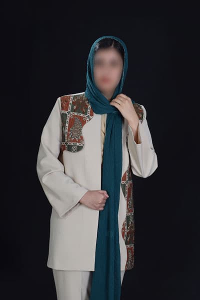 مانتو تک دخترانه و زنانه طرح شاپرک(حق کپی ممنوع) — تصویر ۶