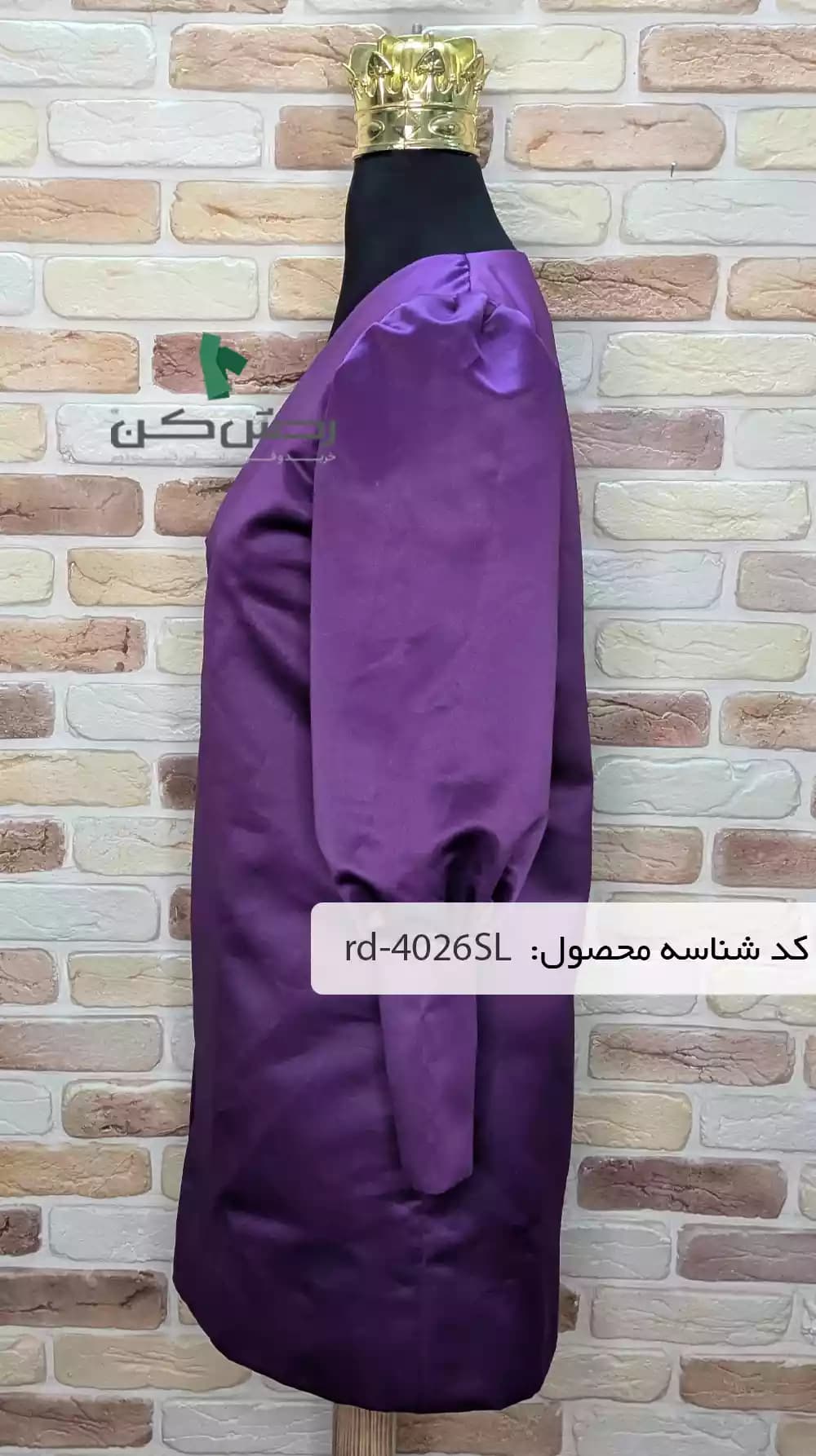 مانتو ساتن کرپ زنانه دست دوم — تصویر ۴
