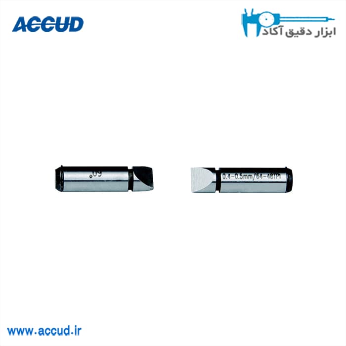 فک مخصوص میکرومتر رزوه پیچ 0.5-0.4 میلی متر Accud (اکود با گارانتی شرکتی) مدل 343-000-01