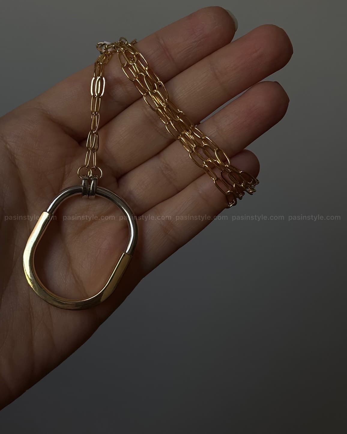 گردنبند لاک تیفانی طرح طلا کد۰۰۱۹۶ — تصویر ۳