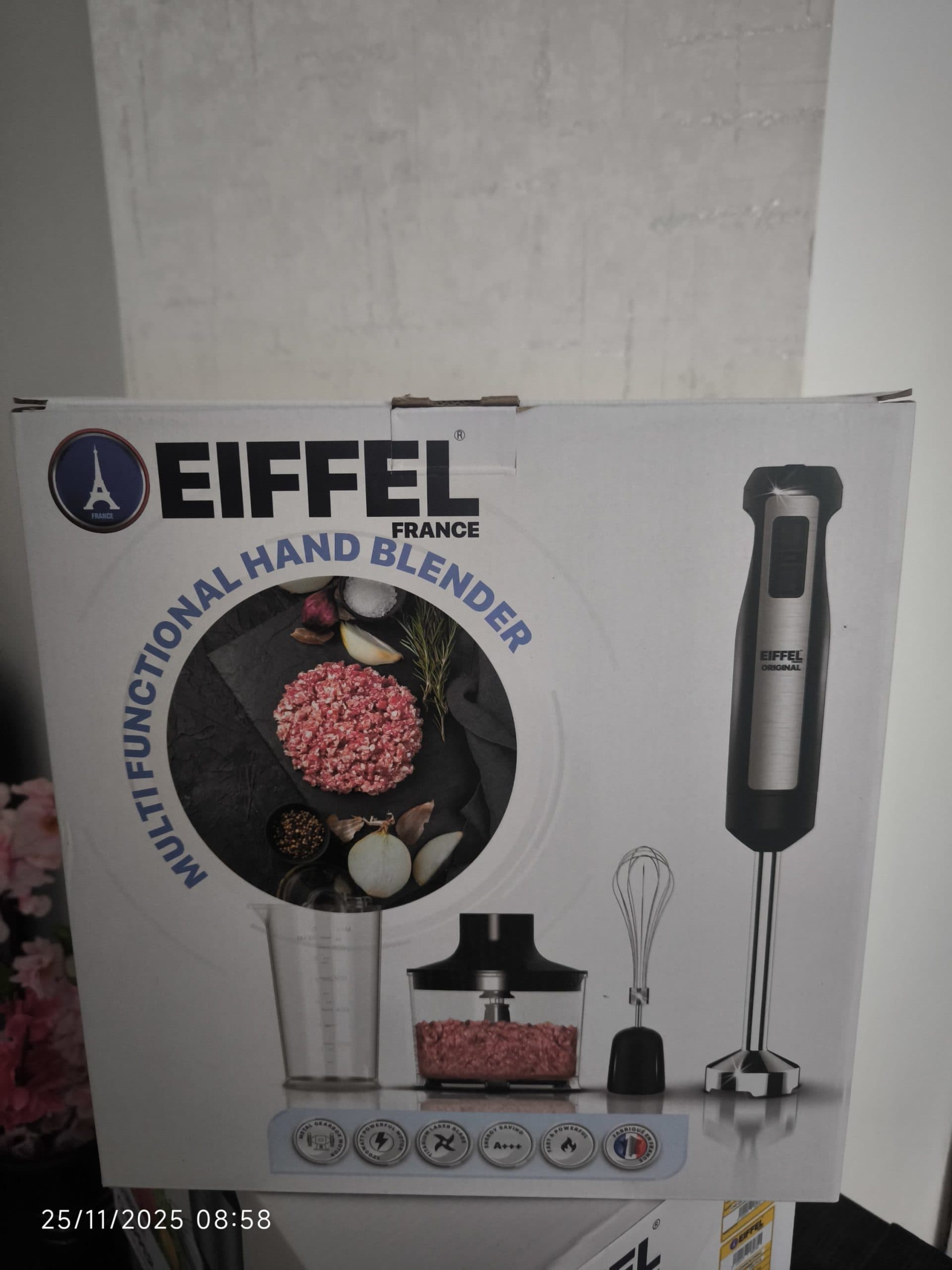 گوشتکوب برقی و همزن چندکاره ایفل (EIFFEL) مدل EL-3713MHB — تصویر ۳