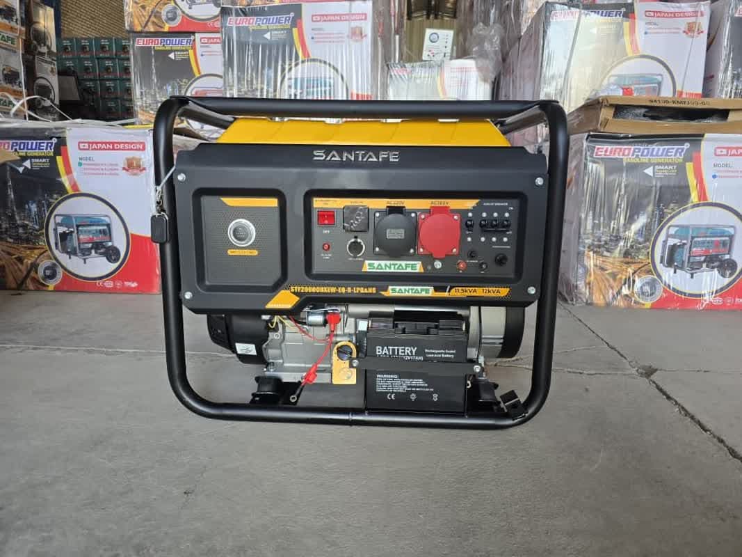 موتوربرق سانتافه 12 کیلووات سه گانه سوز تکفاز مدل STF 29900 LPG.NG — تصویر ۵