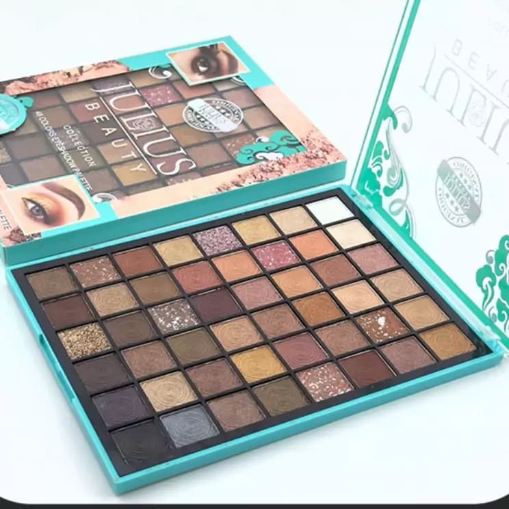 پالت سایه چشم تم قهوهای 48 رنگ JULIUS BEAUTY