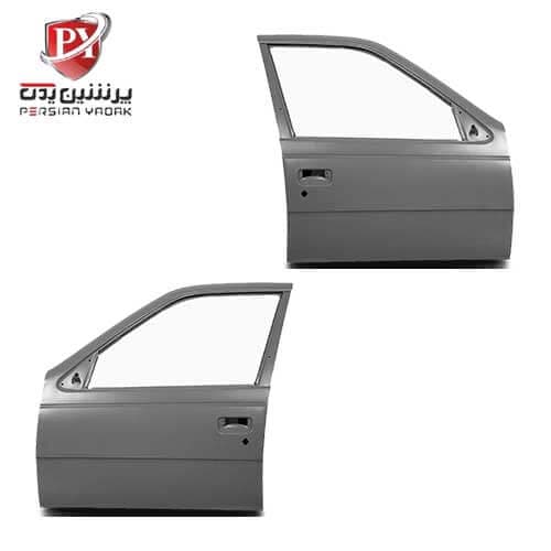 درب جلو پژو 405 slx خام آستر شده ایساکو + رنگ شده کوره ای — تصویر ۴