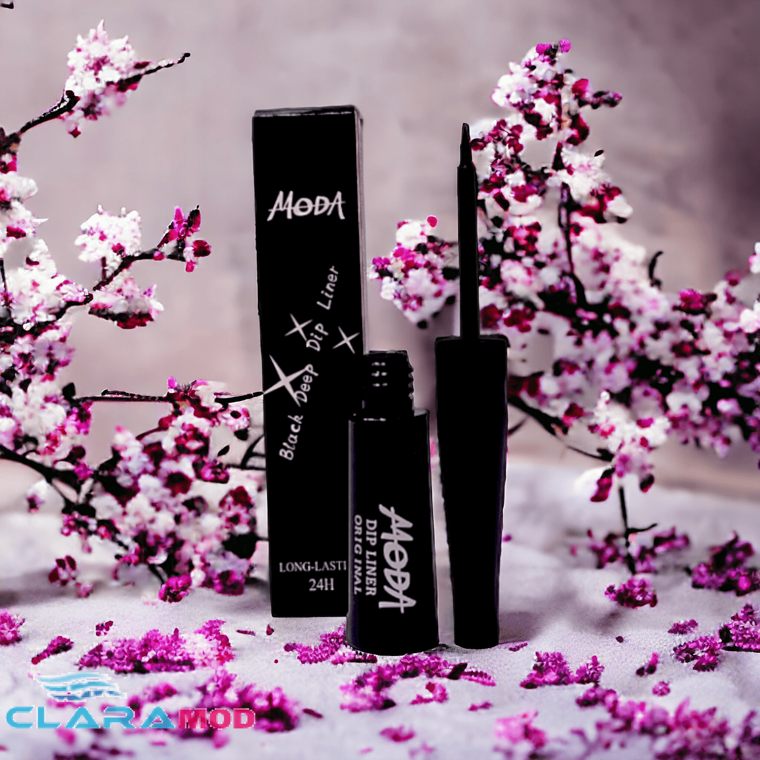 خط چشم ماژیکی مدا Moda Black Deep Dip Liner 24H — تصویر ۴